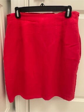 Ann Taylor Red Mini Skirt